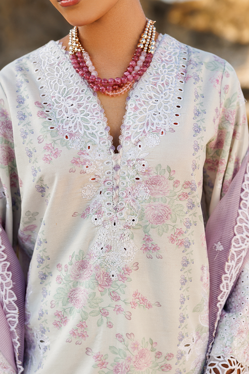 Emaan adeel | Sunlit Groove Luxury Lawn 26 | SUNNY SPLASH - House Of Hania