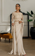 Embroidered Saree - House Of Hania