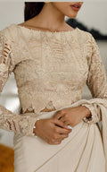 Embroidered Saree - House Of Hania