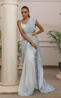 Embroidered Saree - House Of Hania