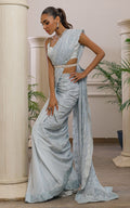 Embroidered Saree - House Of Hania