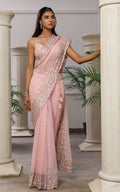 Embroidered Saree - House Of Hania