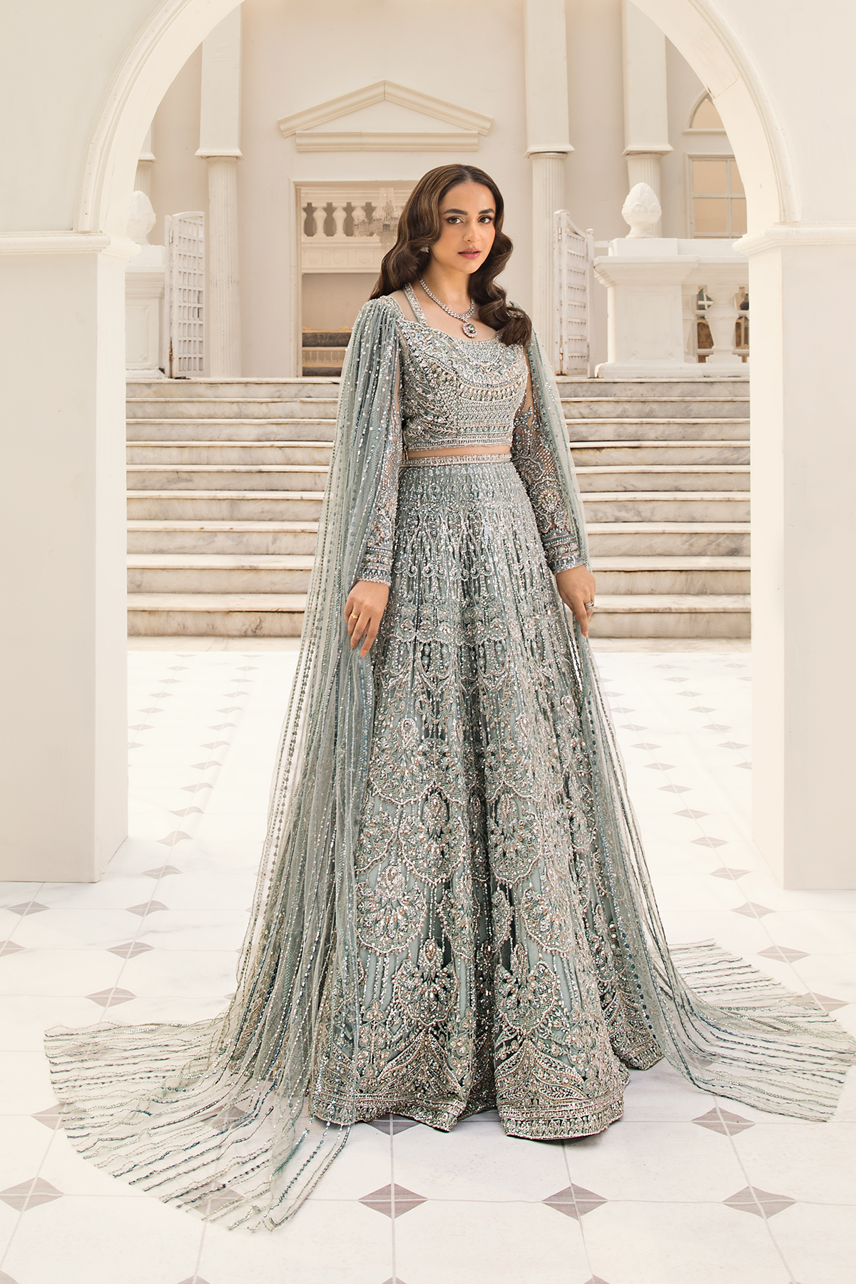 Erum Khan | Iris Bridal Couture 24 | MINTY BREEZE - House Of Hania