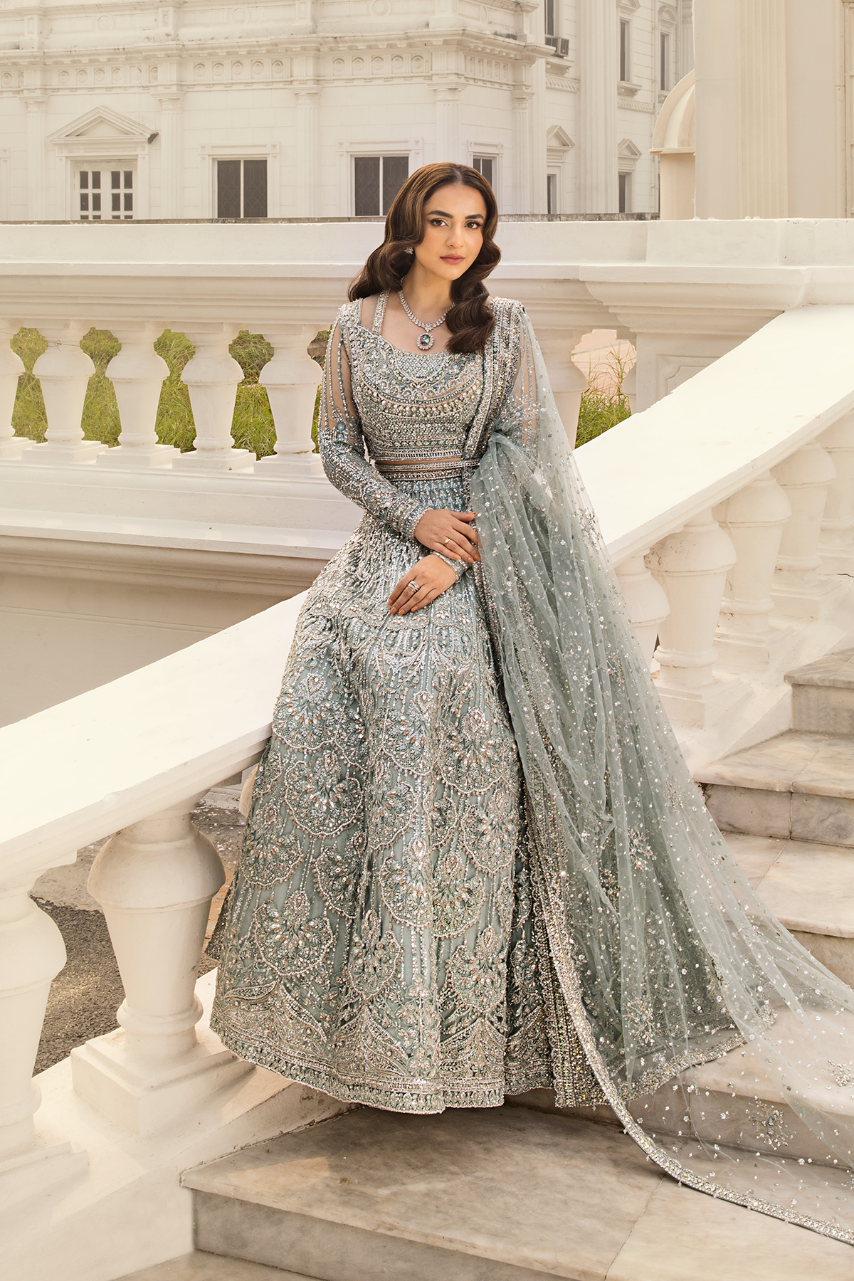 Erum Khan | Iris Bridal Couture 24 | MINTY BREEZE - House Of Hania
