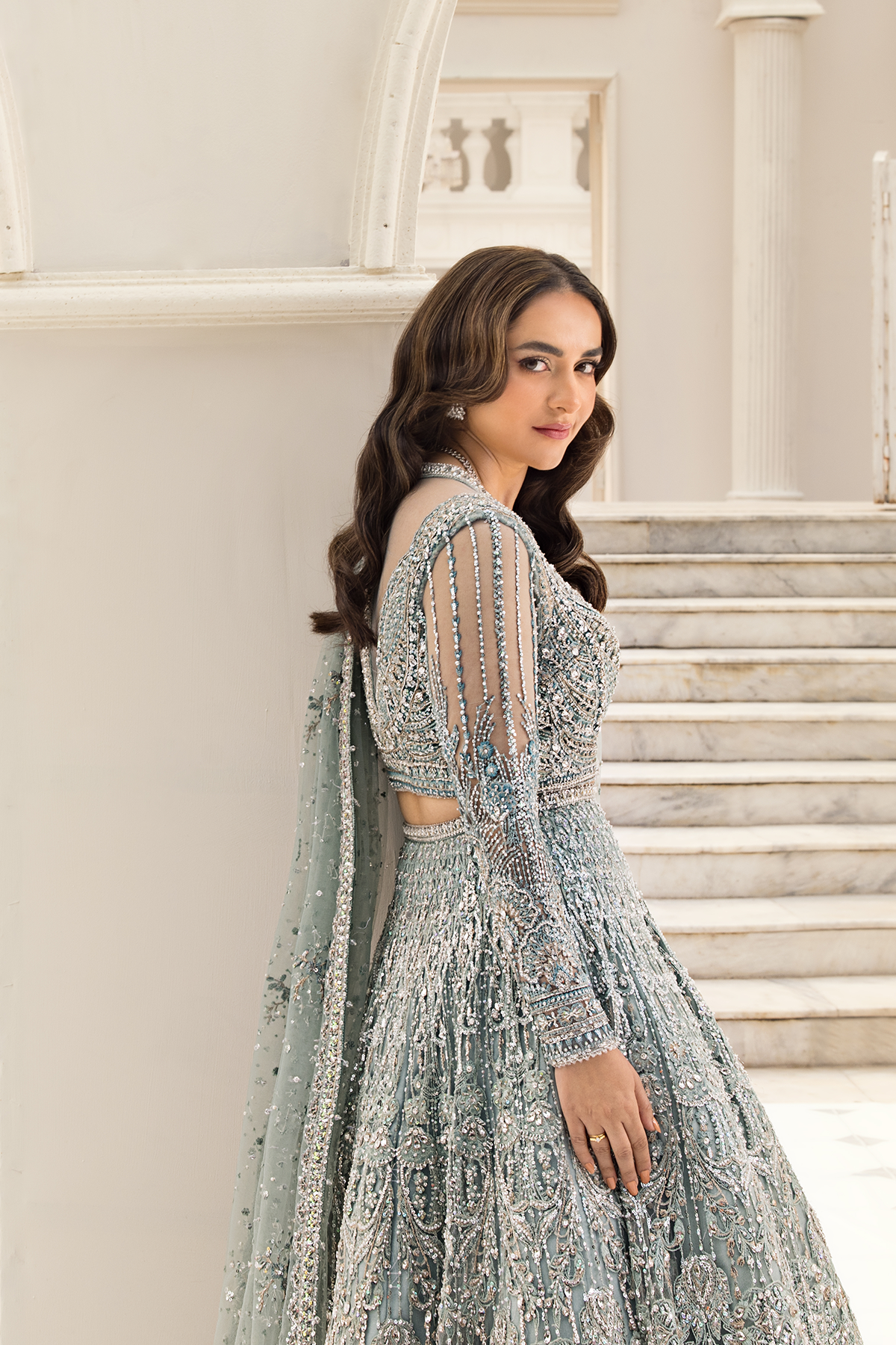 Erum Khan | Iris Bridal Couture 24 | MINTY BREEZE - House Of Hania