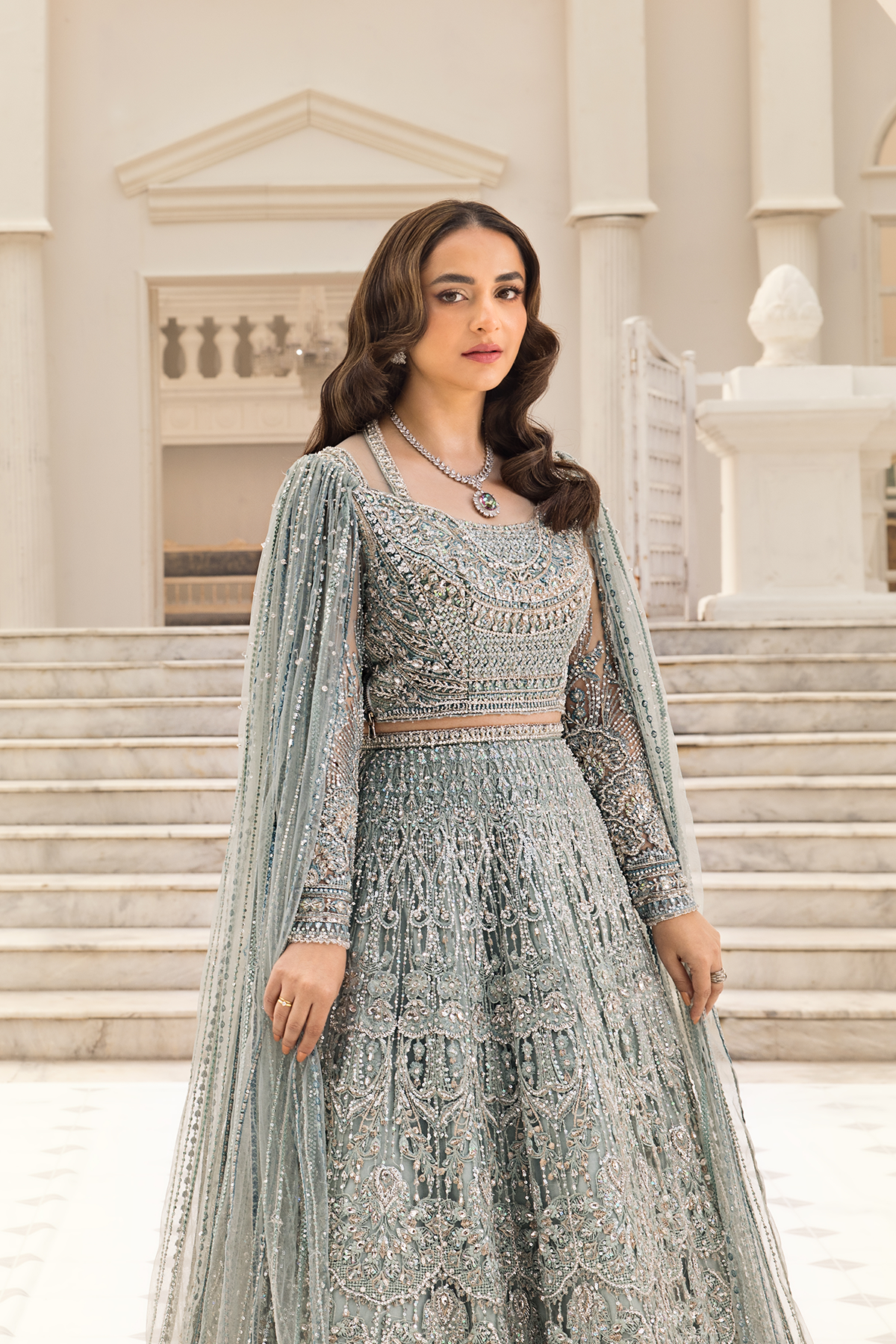 Erum Khan | Iris Bridal Couture 24 | MINTY BREEZE - House Of Hania