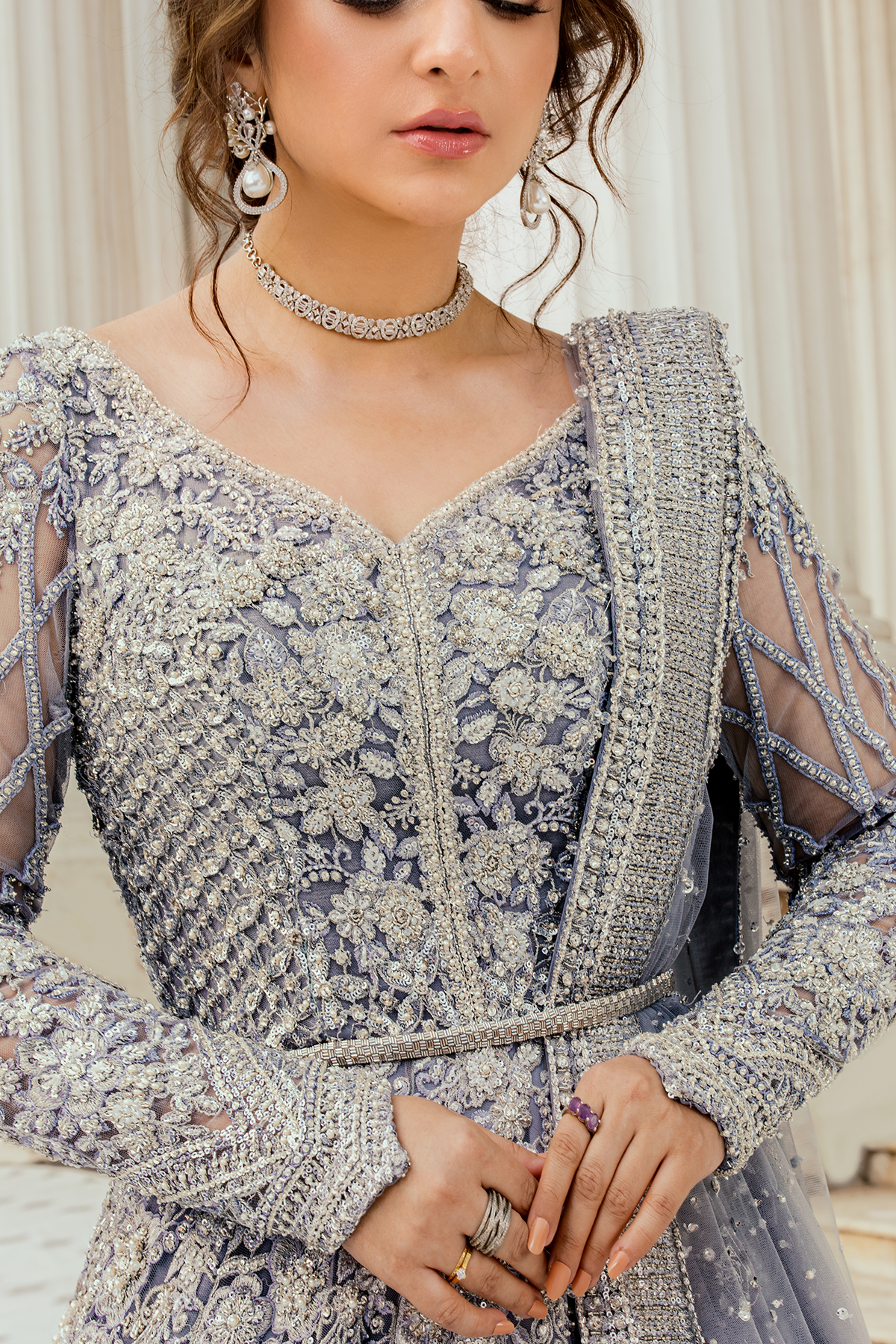 Erum Khan | Iris Bridal Couture 24 | MOONLIT MAJESTY - House Of Hania