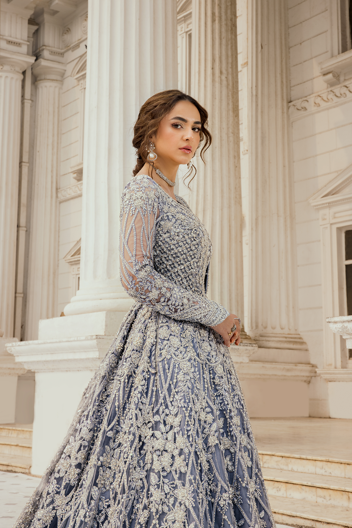Erum Khan | Iris Bridal Couture 24 | MOONLIT MAJESTY - House Of Hania