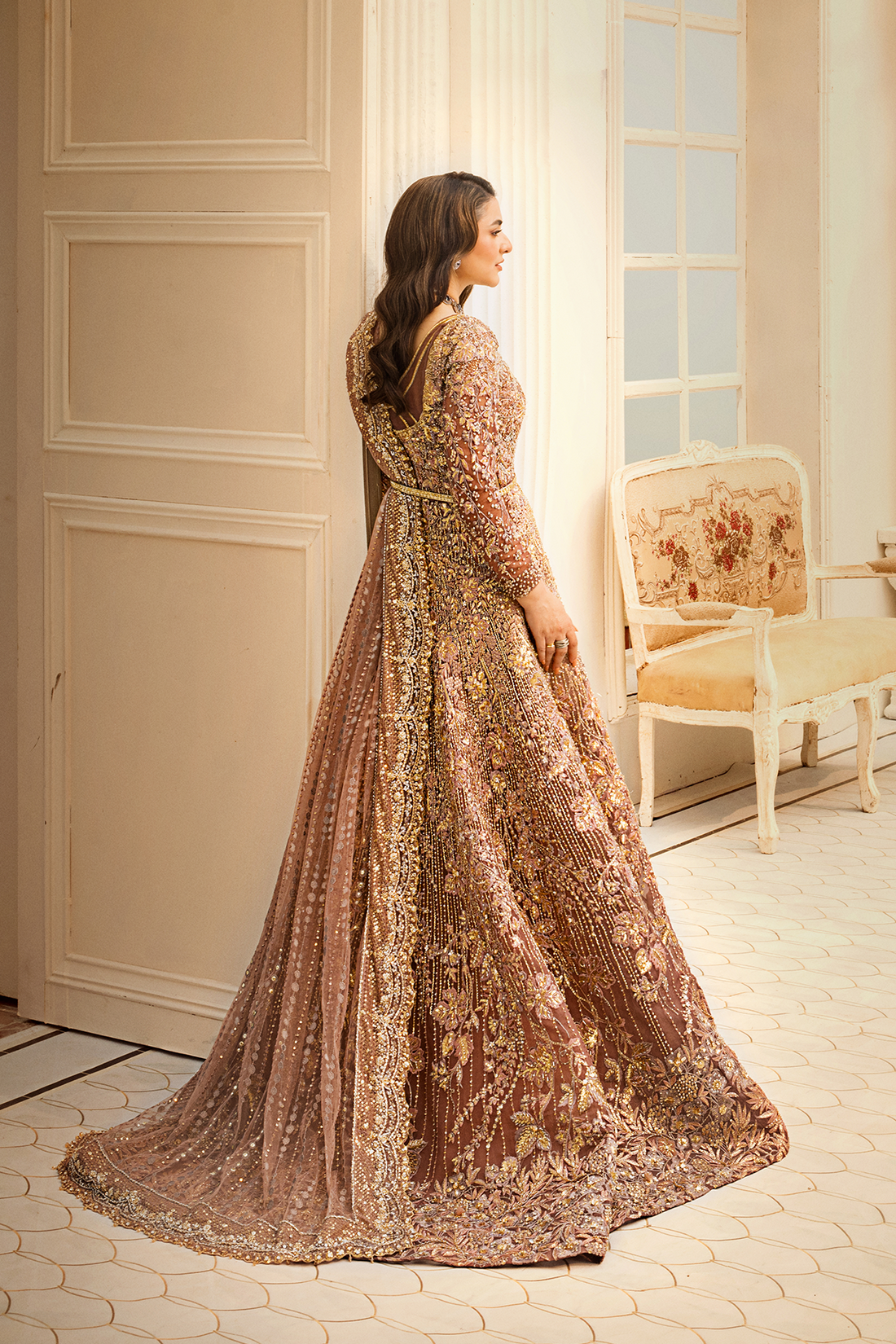 Erum Khan | Iris Bridal Couture 24 | SAPPHIRE SERENITY - House Of Hania