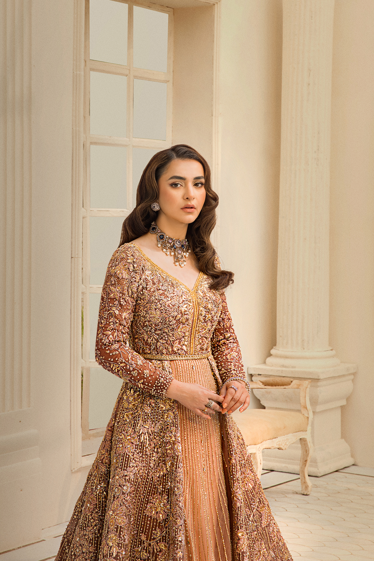 Erum Khan | Iris Bridal Couture 24 | SAPPHIRE SERENITY - House Of Hania