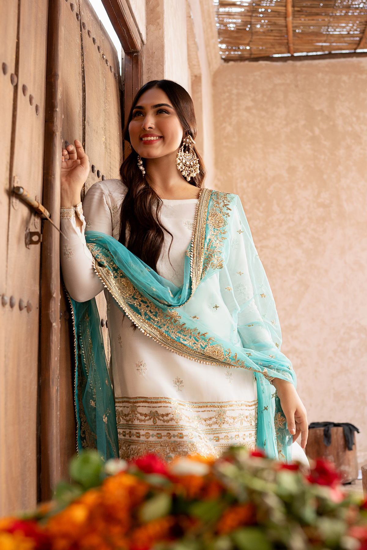 Erum Khan | Sakhiyan Formals | SUFAID PHOOL - House Of Hania