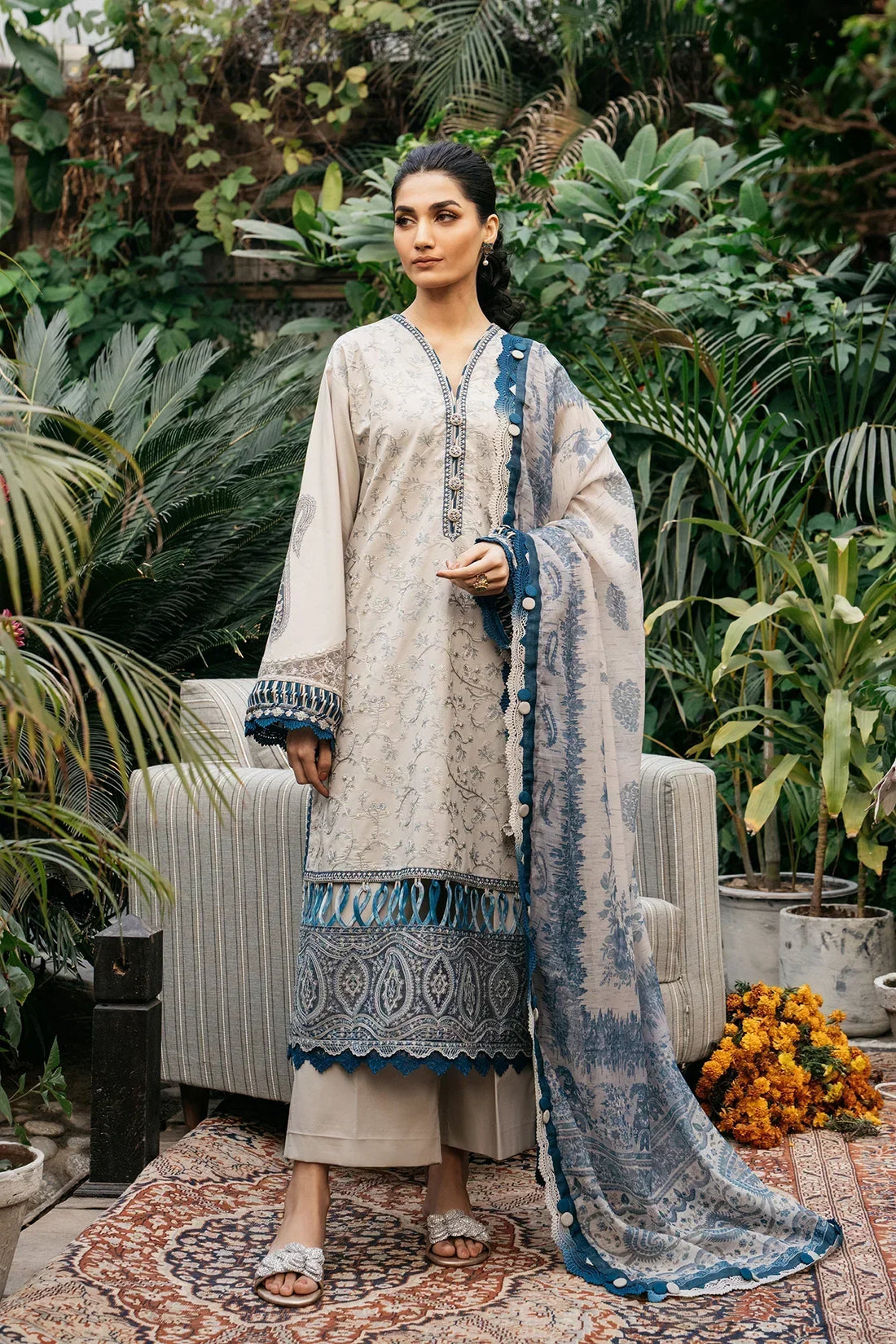 Ethnic | Rozana Collection SS 24 | E0408/203/004 - House Of Hania