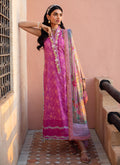 FARAH TALIB AZIZ-MARRAKECH MAGENTA-KESH LAWN'23 - House Of Hania