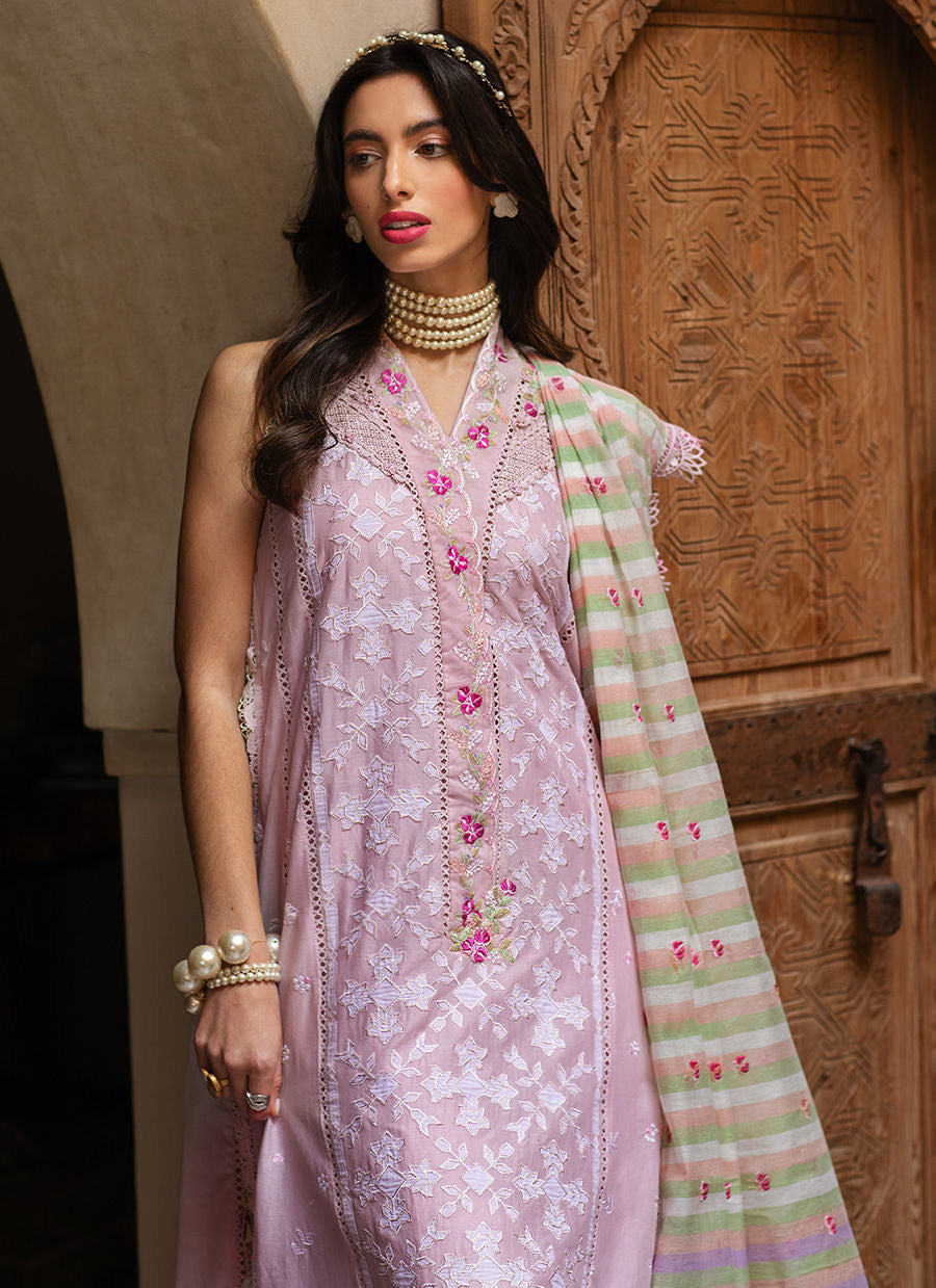 FARAH TALIB AZIZ-SETTI BLUSH -KESH LAWN'23 - House Of Hania