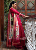 FARAH TALIB AZIZ-ZEITOUN RED-KESH LAWN'23 - House Of Hania