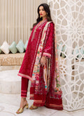 FARAH TALIB AZIZ-ZEITOUN RED-KESH LAWN'23 - House Of Hania