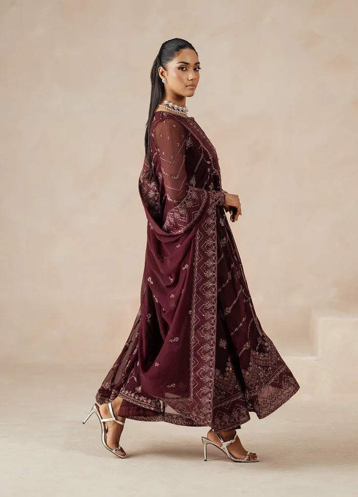 Maryum N Maria | Mehrun | 3 Piece Embroidered Chiffon MARJAN - FSU5611