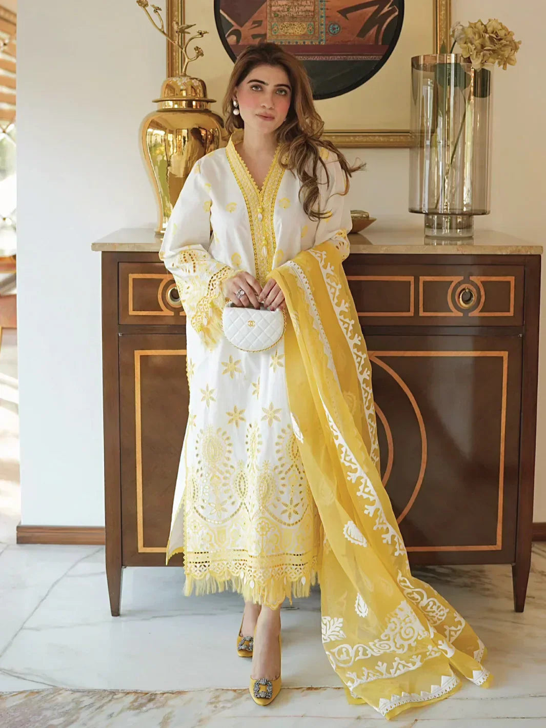 Faiza Faisal | Maya Luxury Lawn | Ceren - House Of Hania