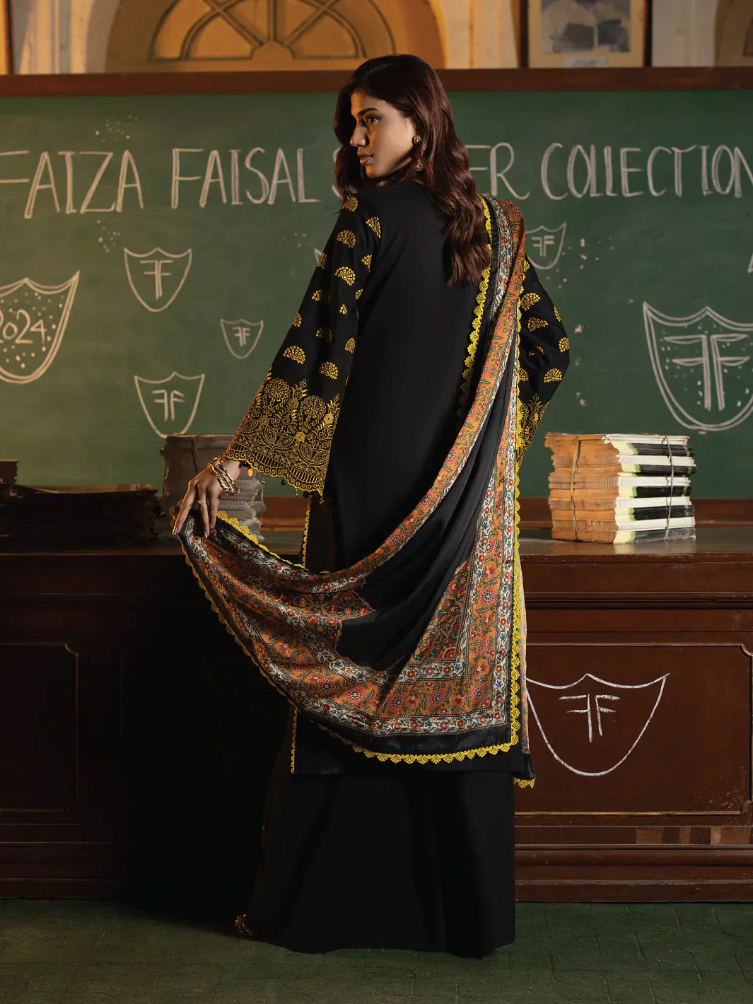 Faiza Faisal | Maya Luxury Lawn | Clara - House Of Hania