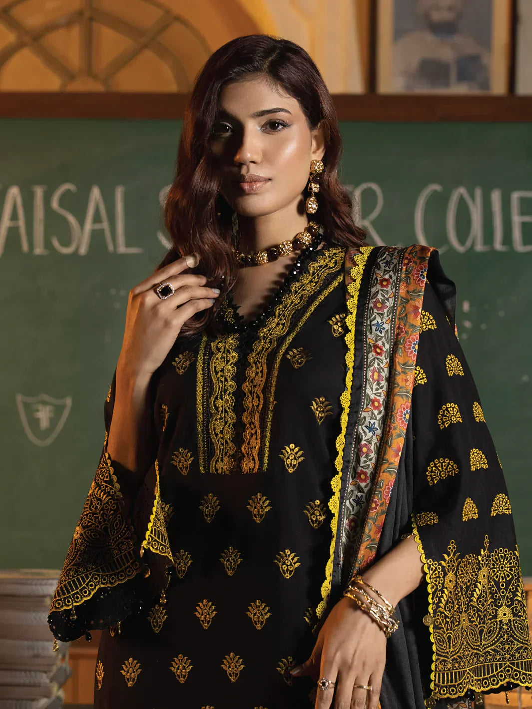 Faiza Faisal | Maya Luxury Lawn | Clara - House Of Hania