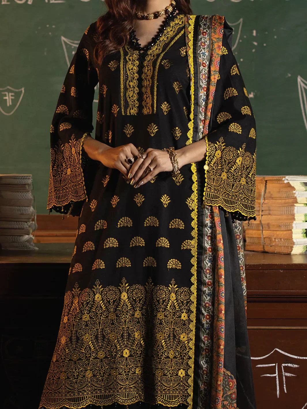 Faiza Faisal | Maya Luxury Lawn | Clara - House Of Hania