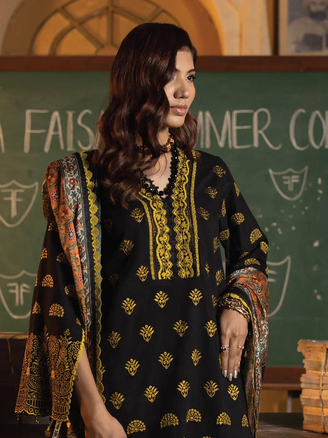Faiza Faisal | Maya Luxury Lawn | Clara - House Of Hania
