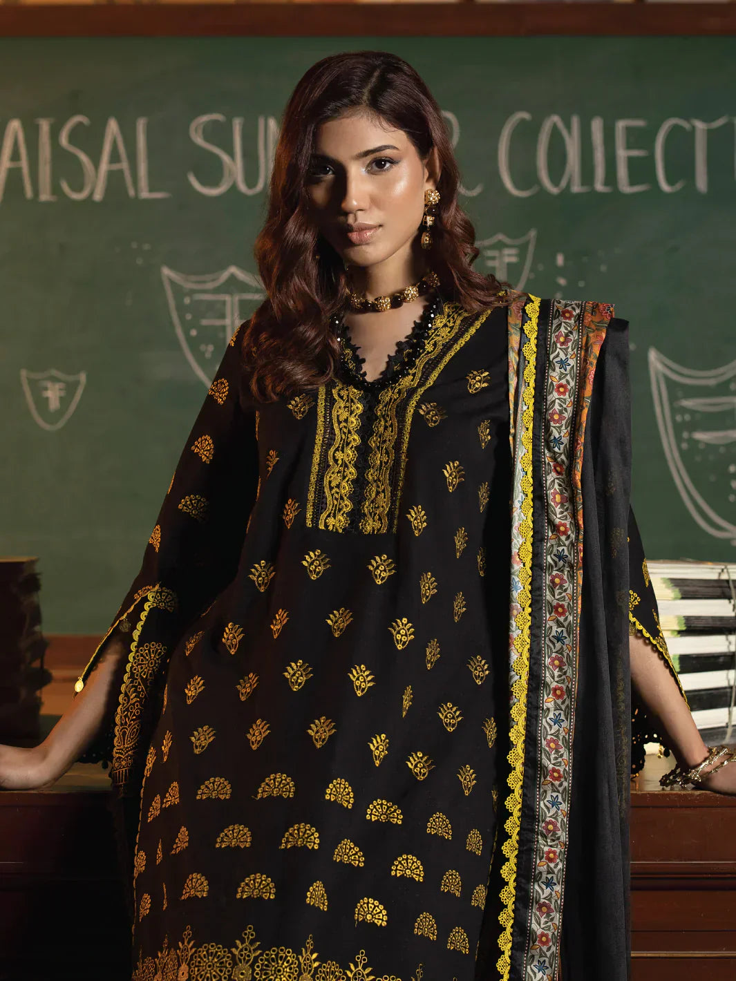 Faiza Faisal | Maya Luxury Lawn | Clara - House Of Hania