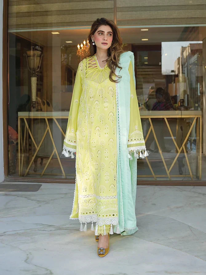 Faiza Faisal | Maya Luxury Lawn | Derya - House Of Hania
