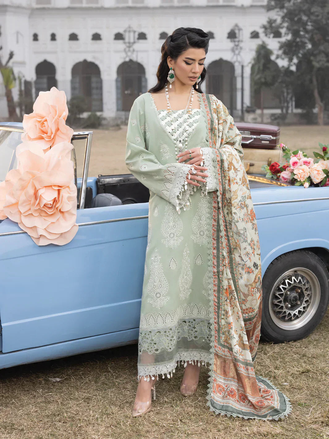 Faiza Faisal | Maya Luxury Lawn | Elena - House Of Hania
