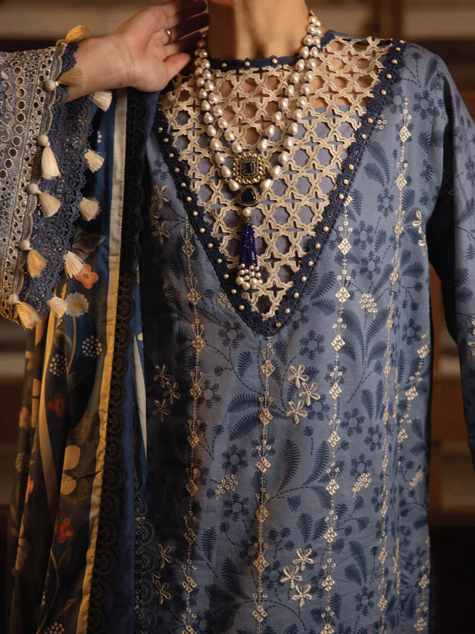 Faiza Faisal | Maya Luxury Lawn | Gamze - House Of Hania