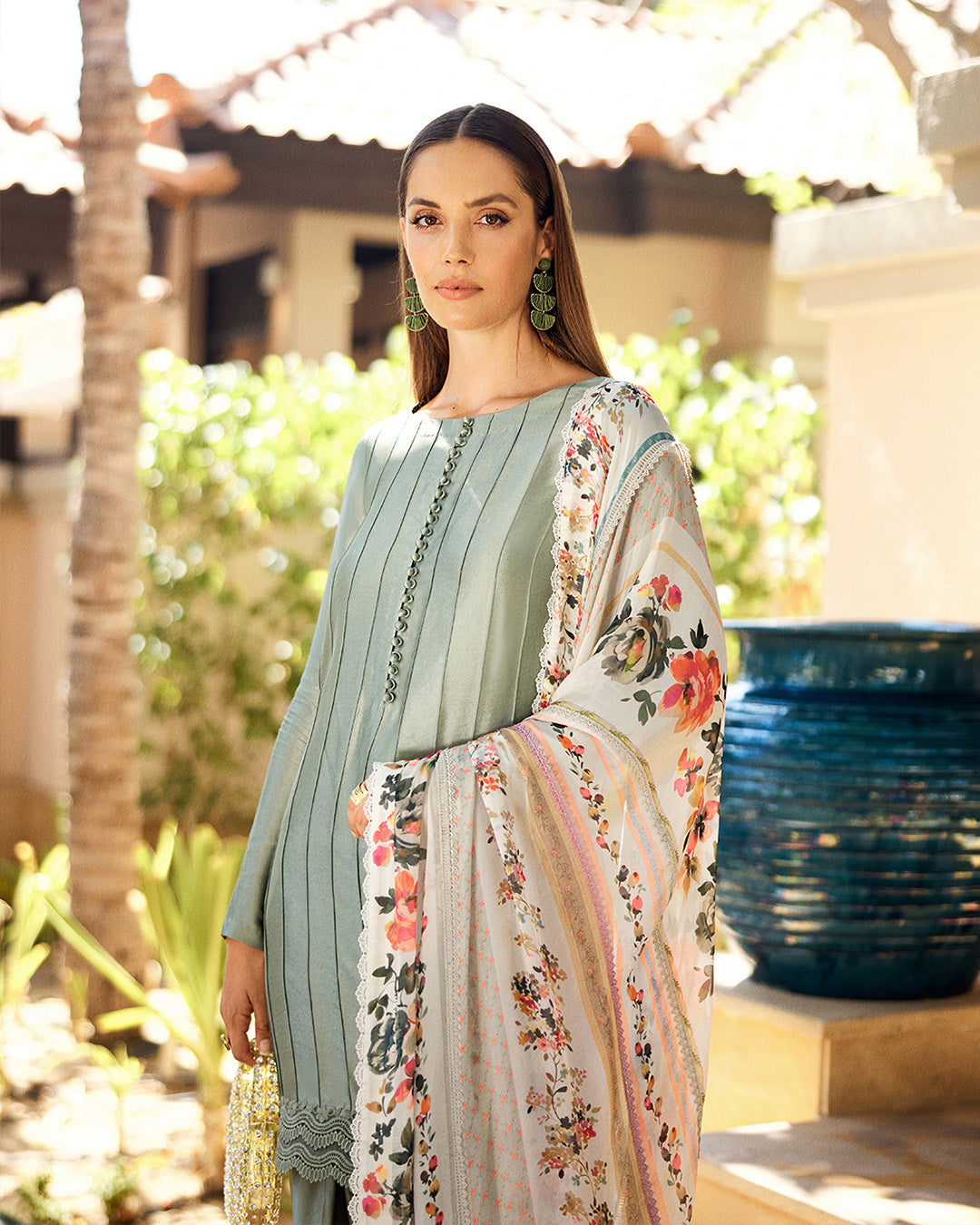 Faiza Saqlain Arnett – Embroidered Net Suit (3-Piece) - House Of Hania
