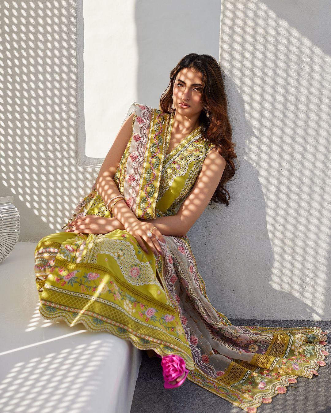 Faiza Saqlain Estera – Embroidered Organza Suit (3-Piece) - House Of Hania