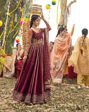 Faiza Saqlain | FS Luxe Vasl e yaar | Lalzari - House Of Hania