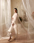 Faiza Saqlain Jerina – Embroidered Raw Silk Suit (3-Piece) - House Of Hania