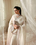 Faiza Saqlain Jerina – Embroidered Raw Silk Suit (3-Piece) - House Of Hania