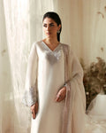 Faiza Saqlain Jerina – Embroidered Raw Silk Suit (3-Piece) - House Of Hania