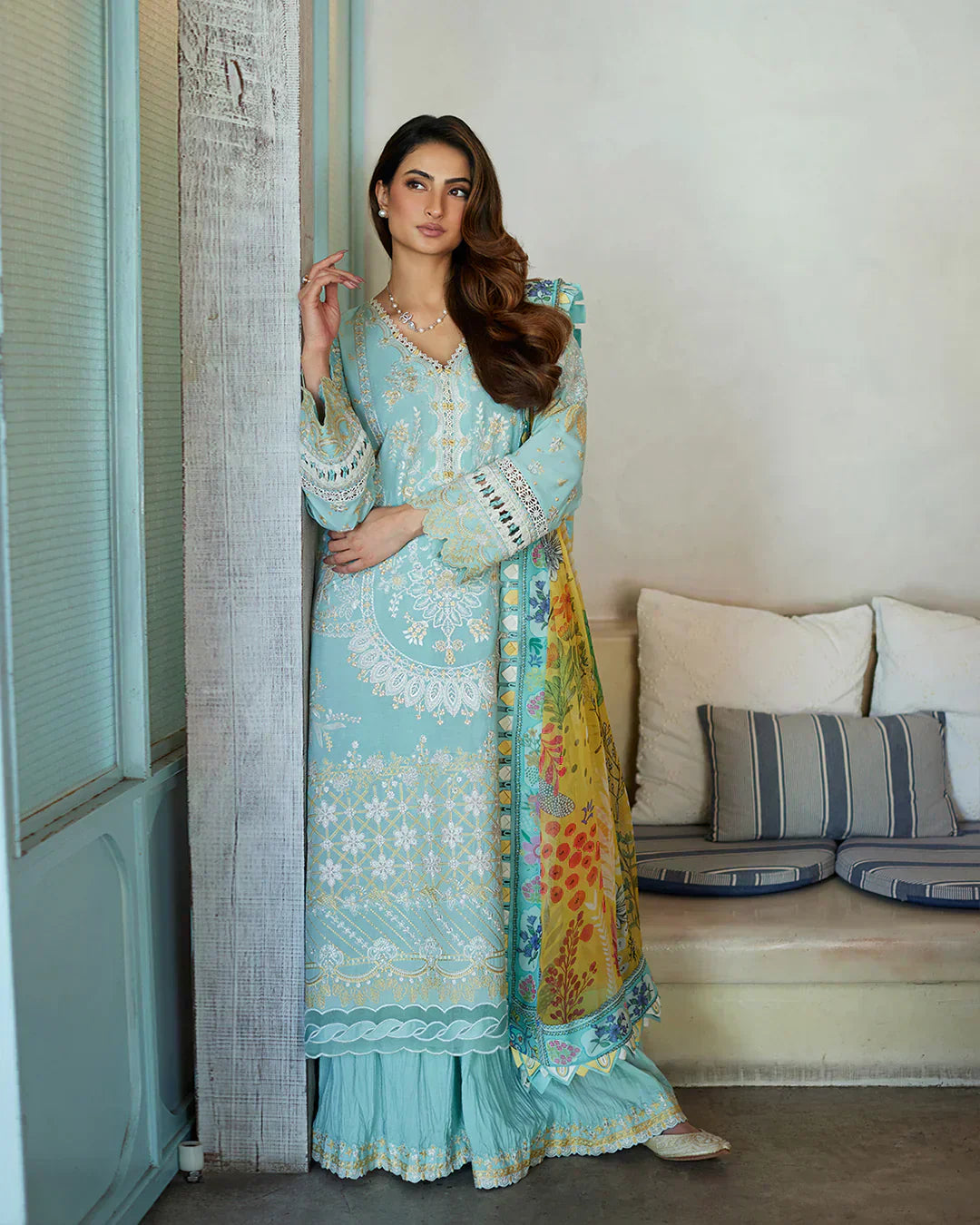 Faiza Saqlain | Liliana Luxury Lawn 24 | Galina - House Of Hania