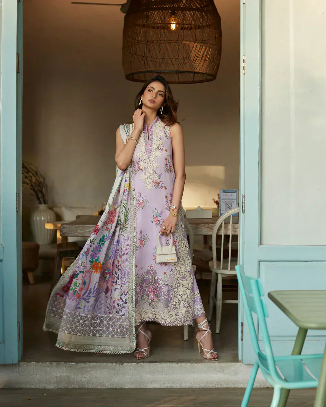 Faiza Saqlain | Liliana Luxury Lawn 24 | Nazeli - House Of Hania