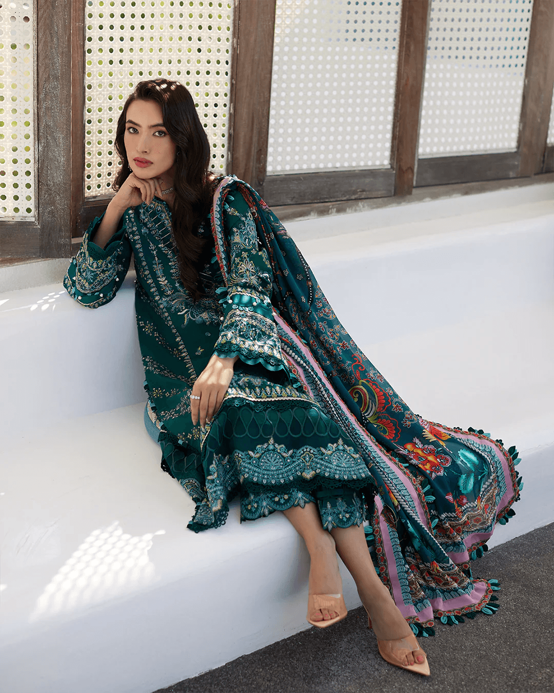Faiza Saqlain Milena – Printed Lawn Suit (3-Piece) - House Of Hania