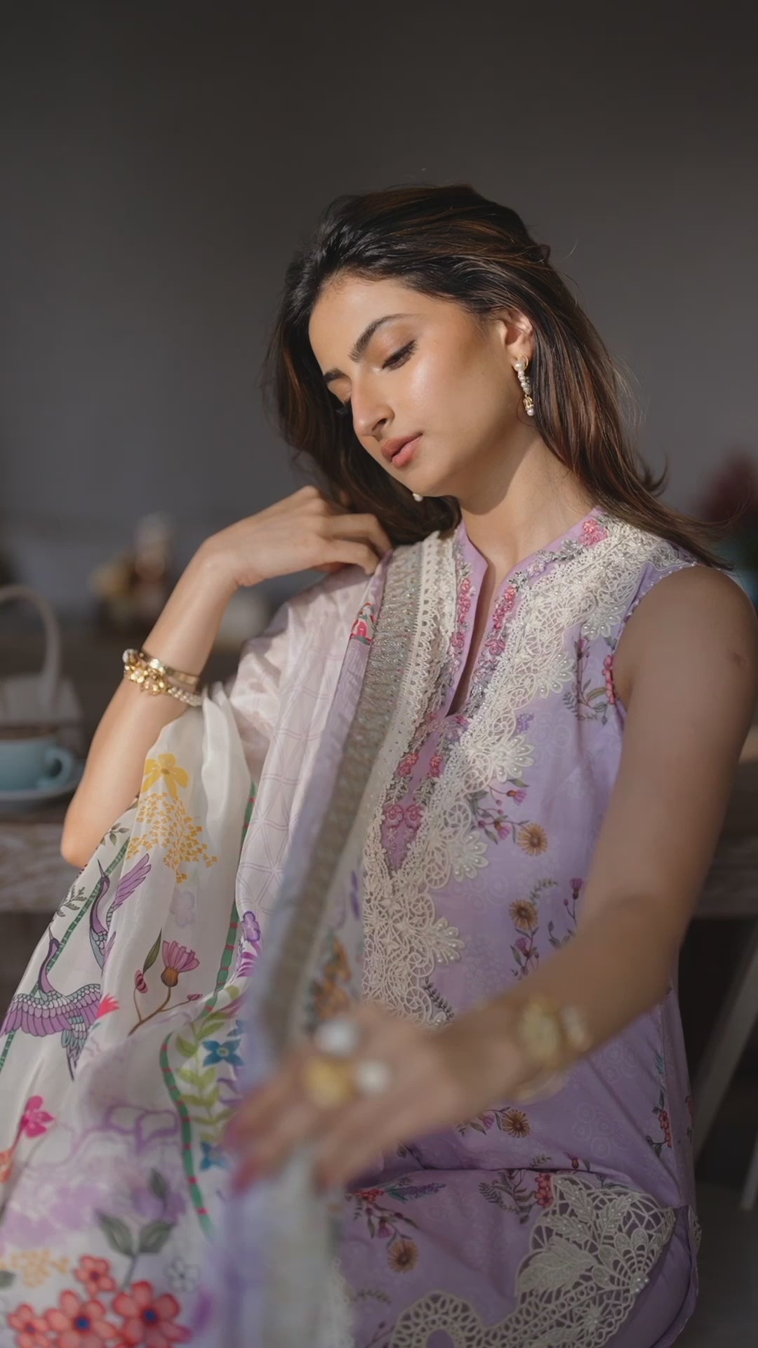 Faiza Saqlain | Nazeli - Lawn'24 - House Of Hania