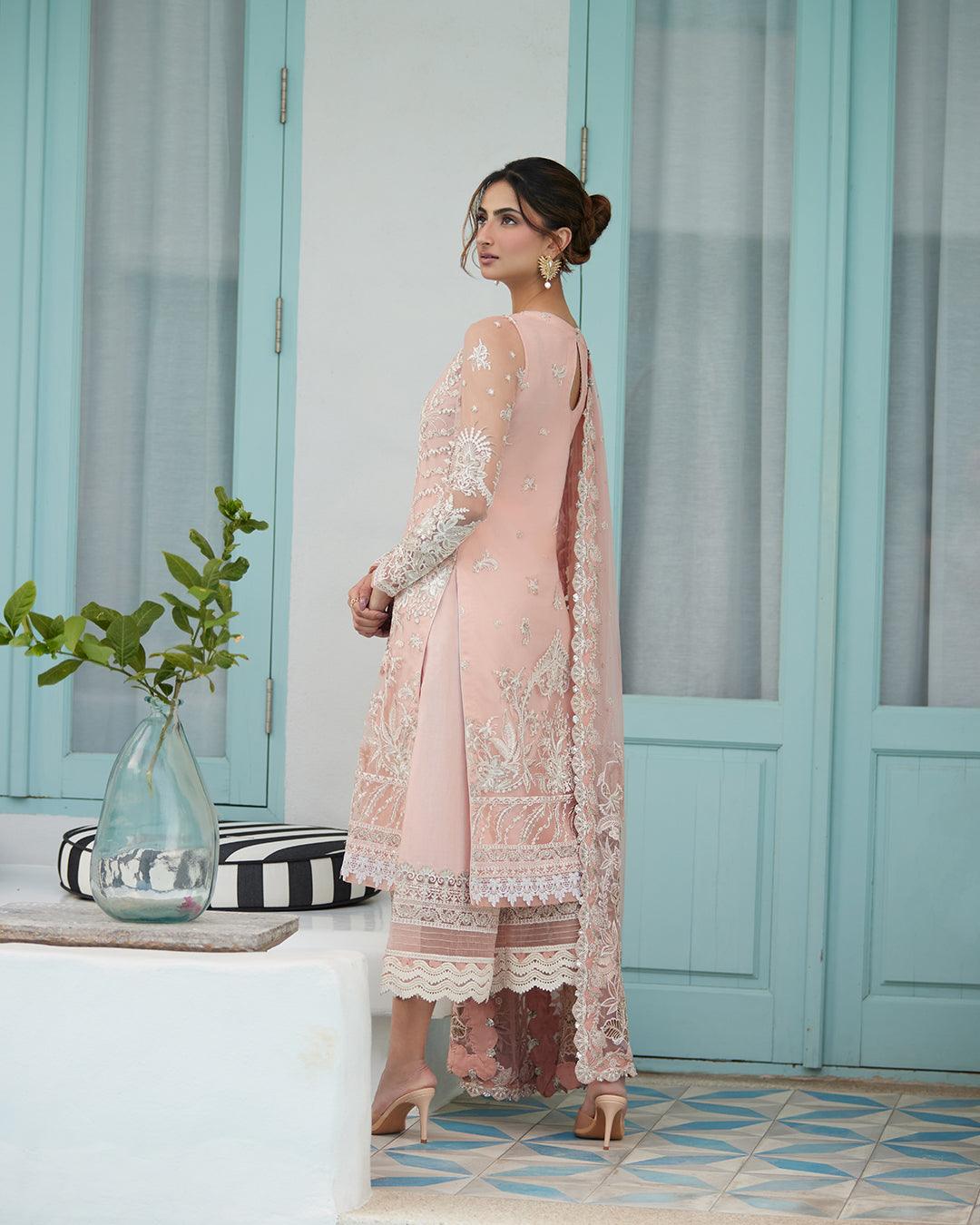 Faiza Saqlain Valetta – Embroidered Lawn Suit (3-Piece) - House Of Hania