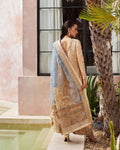Faiza Saqlain Yelena – Embroidered Raw Silk Suit (3-Piece) - House Of Hania
