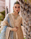 Faiza Saqlain Yelena – Embroidered Raw Silk Suit (3-Piece) - House Of Hania