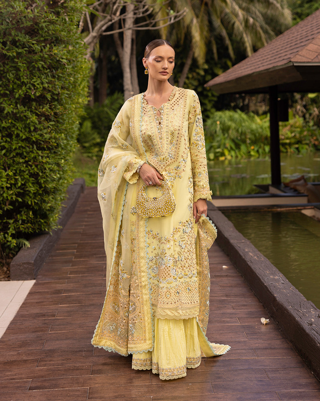 Faiza Saqlain | Zinnia Lawn 25 | Azalea - House Of Hania