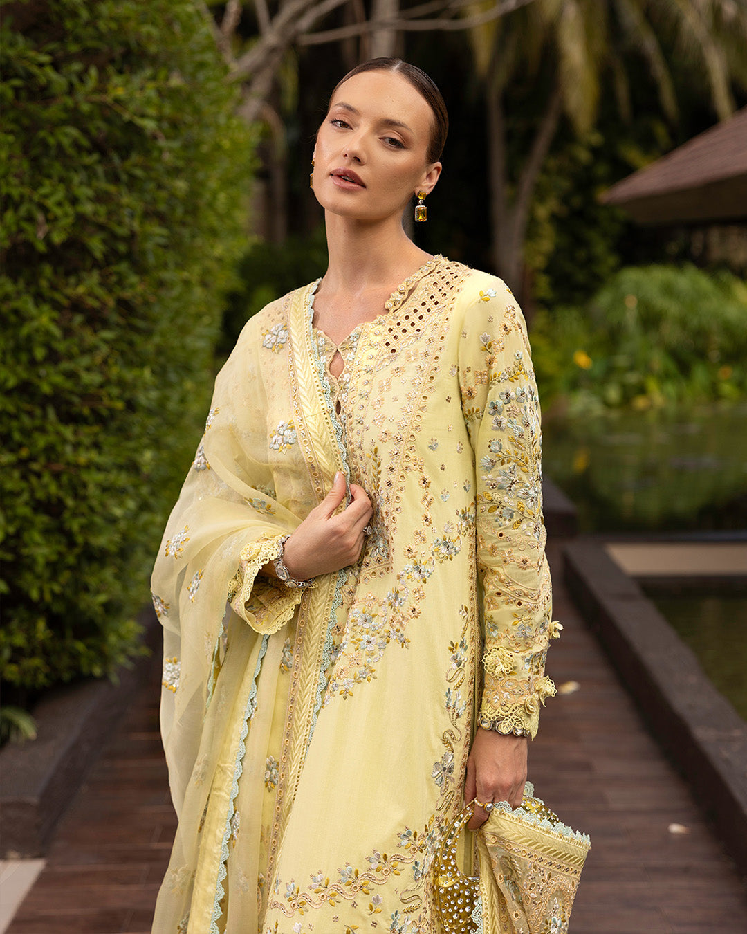 Faiza Saqlain | Zinnia Lawn 25 | Azalea - House Of Hania