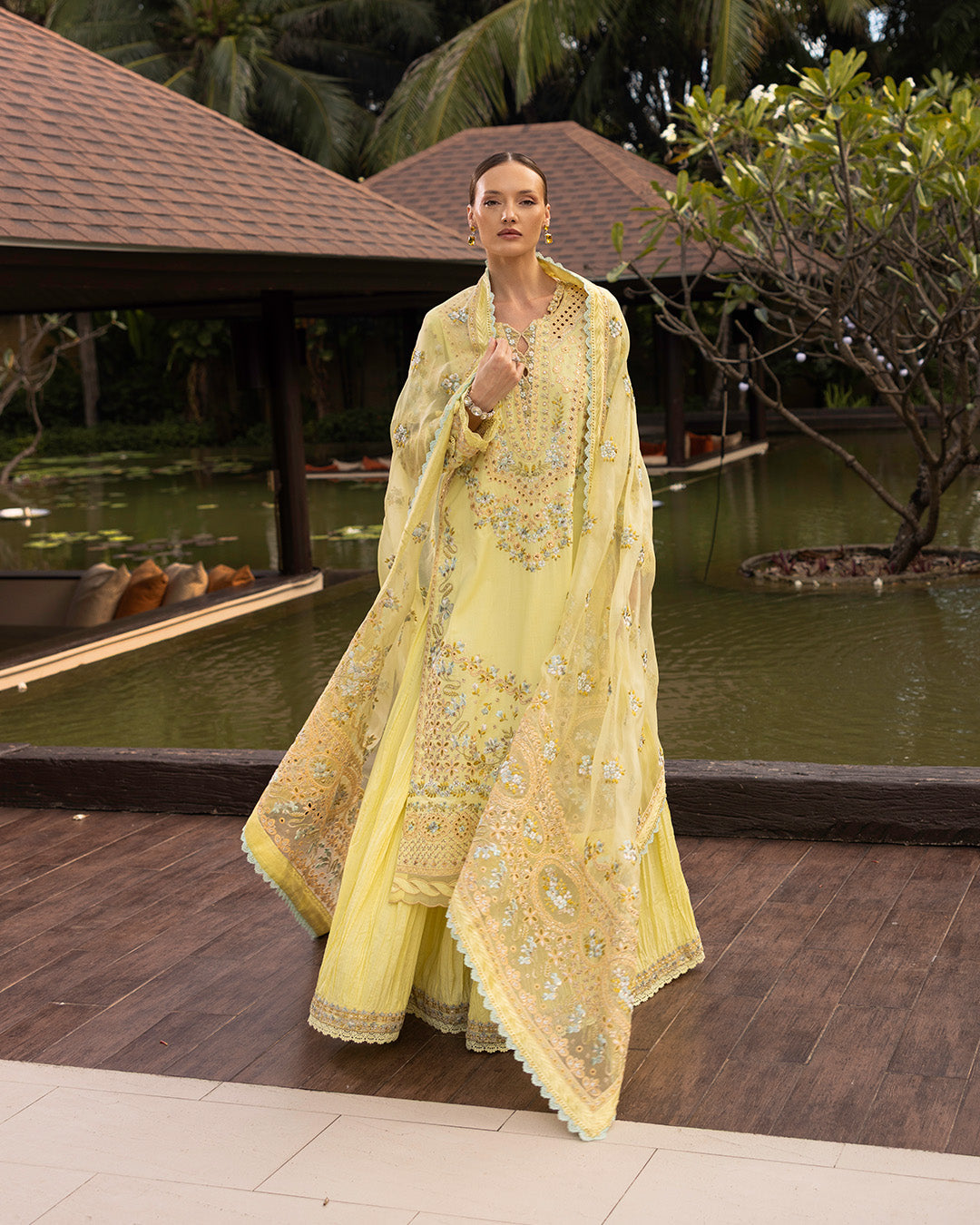 Faiza Saqlain | Zinnia Lawn 25 | Azalea - House Of Hania