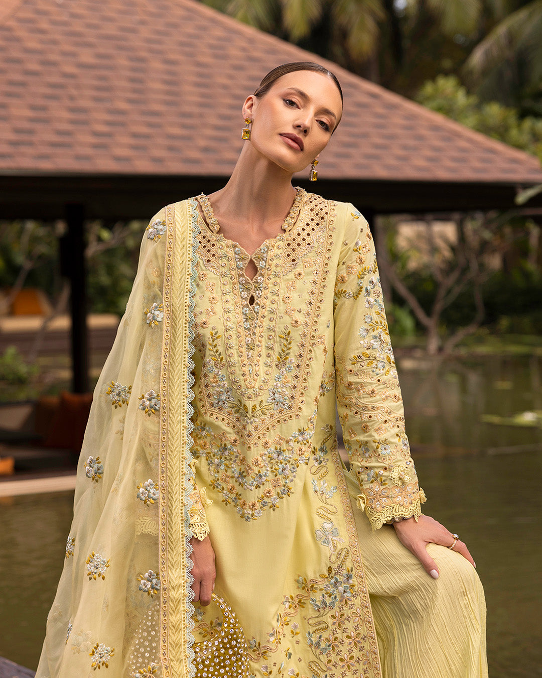 Faiza Saqlain | Zinnia Lawn 25 | Azalea - House Of Hania