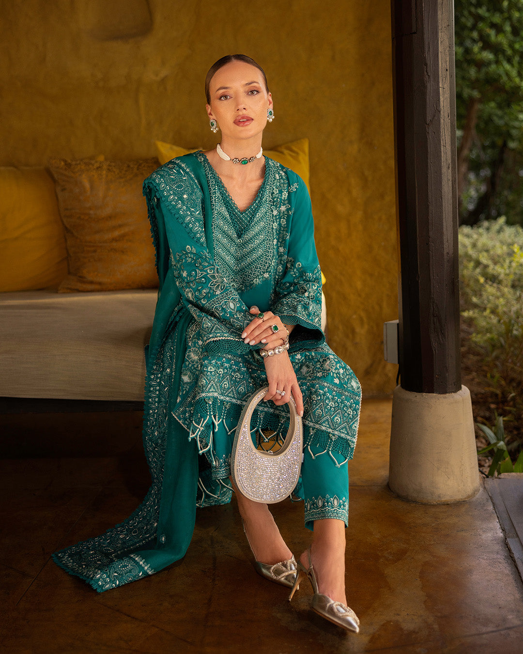 Faiza Saqlain | Zinnia Lawn 25 | Calla - House Of Hania