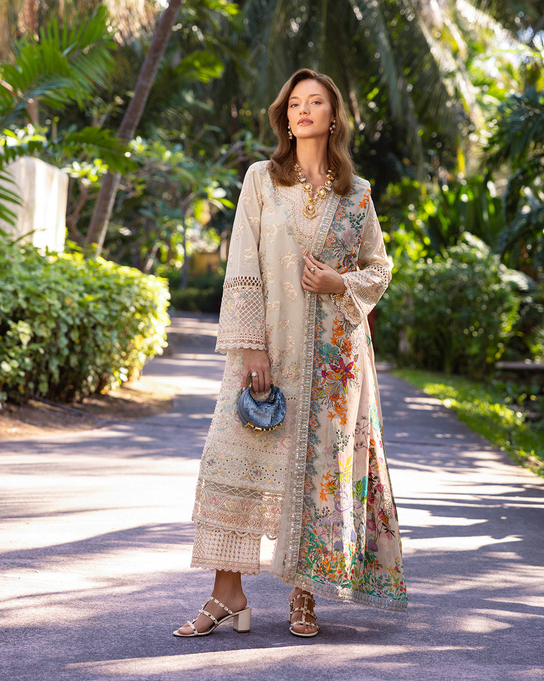 Faiza Saqlain | Zinnia Lawn 25 | Delilah - House Of Hania