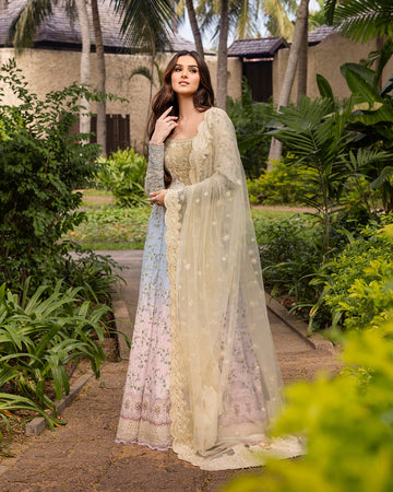 Faiza Saqlain | Zinnia Lawn 25 | Freesia - House Of Hania